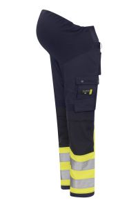 Hi-Vis Maternity stretch trousers, Color: 94 yellow/navy