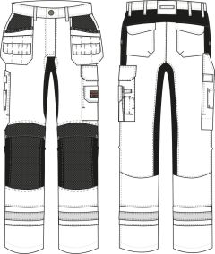 Dames werkbroek met stretch